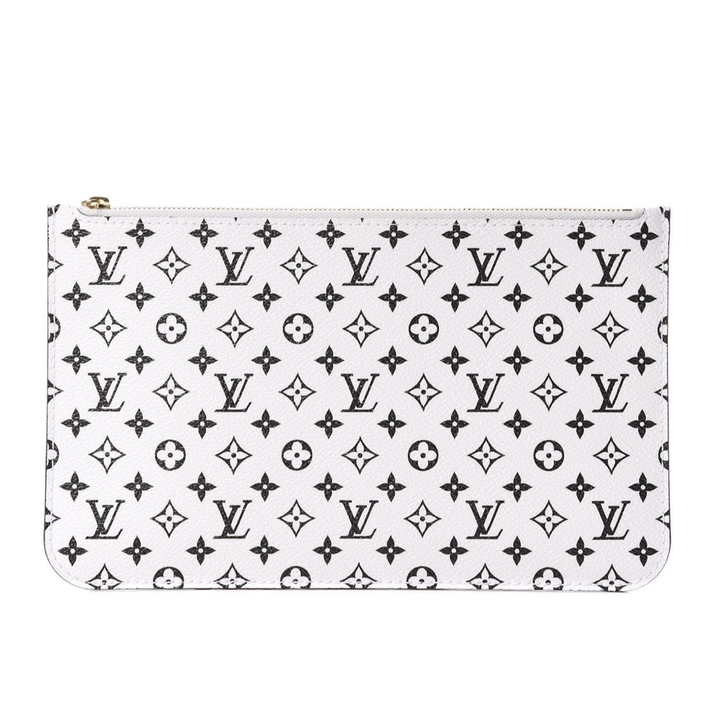 Louis Vuitton Pochette from Neverfull MM in White and Black